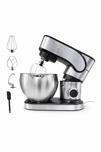 Batidora Amasadora 12L Profesional 2800W con 12 Velocidades, Bol de Acero Inoxidable, Accesorios para Batir, Mezclar y Amasar, Pantalla LED Táctil