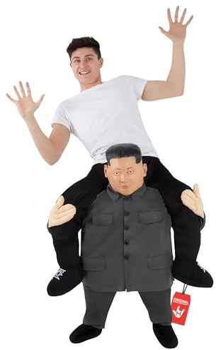 Morph Kim Jong Un ryggsäck kostym för vuxna, rolig karnevalkostym kvinnor män | Diktatordräkt ingår, lätta och andningsbara material, perfekt för Halloween, bra för utklädning