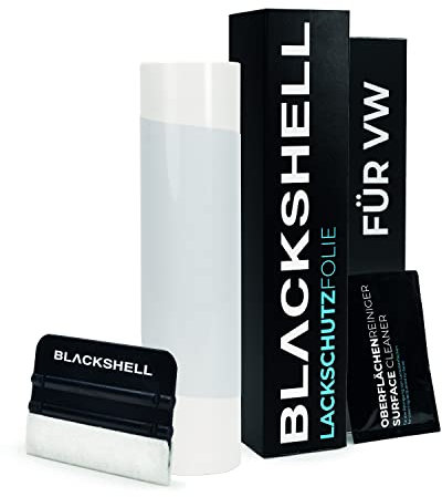 Blackshell® Ladekantenschutz Folie passend für VW T6 | Typ SG | Bj. 2015-2021 Transparent - passgenauer Stoßstangenschutz inkl. Set für Folierung
