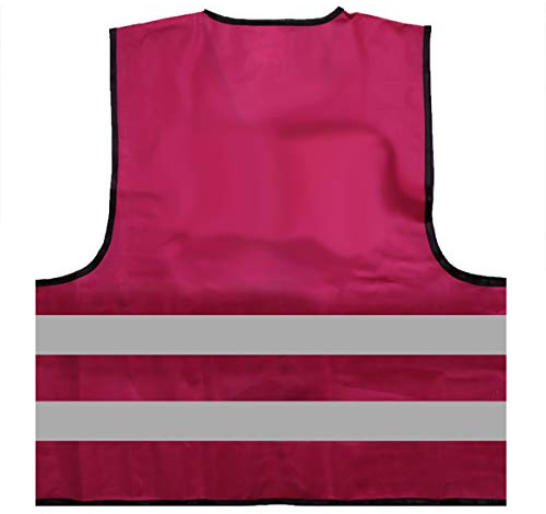 Mister Warnwesto Warnweste - Signalweste - Größe L/XL, Magenta