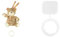 Fehn Spieluhr Baby Einschlafhilfe Teddy - Kuscheltier mit Einschlafhilfe Melodie & 249453 Mini Spieluhr Werk/Melodie