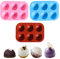 Silikonform Halbkugel Backform, Silikonform Kugel Schokolade, Silikonform mit 6 Löchern, Hemisphere Silikonform, 3 Packungen Halbkugelförmige Kuppel, für Schokolade, Kuchen, Gelee, Kuppel-Mousse