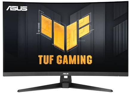 ASUS TUF Gaming 31.5” 1440P Curved HDR Gaming Monitor (VG32WQ3B) – QHD (2560 x 1440), 180Hz, 0.5ms, 1500R, Extreme Low Motion Blur, FreeSync, 90% DCI-P3, Shadow Boost, DisplayWidget, 3 yr Warranty