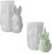 CutitiUU Stampo per candele a forma di nano pasquale, in silicone 3D,Stampo nano di Pasqua,stampi in silicone per innaffiare, Stampo per candela nana di Pasqua,fai da te (Orecchie di coniglio)