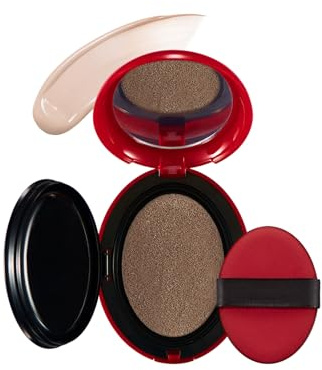 Air Cushion Foundation Make-up, SPF40 PA++ Super Fit Air Cushion Foundation Make-up, Unsichtbare Poren Aufhellende Creme, Volle Abdeckung, Langlebig, Wasserdicht (#23N, 18g)