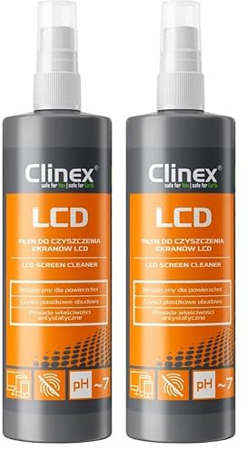 CLINEX LCD, Spray nettoyant pour écran, 200 ml (Lot de 2)