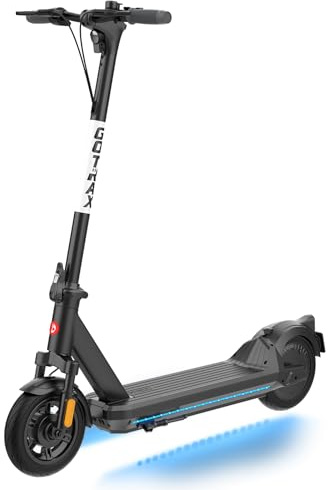 Gotrax Eclipse Electric Scooter, 10 Solid Tire, Max 20Mph Speed and 28Mile Range 500W Motor with Front Double Suspension Commuting EScooter for Adult, Black