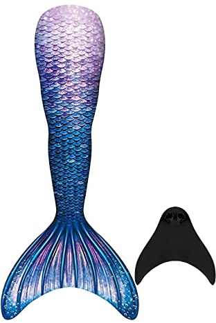 DNFUN Mädchen Meerjungfrauenschwanz zum Schwimmen - Mermaid Tail Badeanzug für Erwachsene und Kinder mit Meerjungfrau Flosse