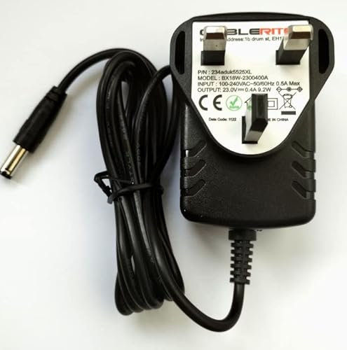 Replacement 23V 400mA Charger Plug for QUALCAST Cordless Hedge Trimmer MOE7ET410O