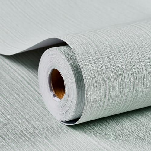 Haimin Grasscloth - Carta da parati ruvida in tessuto di lino, 61 x 998 cm, autoadesiva, spessa carta da parati goffrata