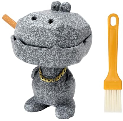 Aschenbecher für Draussen, Aschenbecher mit Deckel Harz Aschenbecher Lustig Groß Windaschenbecher Stilvolle Sturmaschenbecher Garten Wind Aschenbecher für Draußen