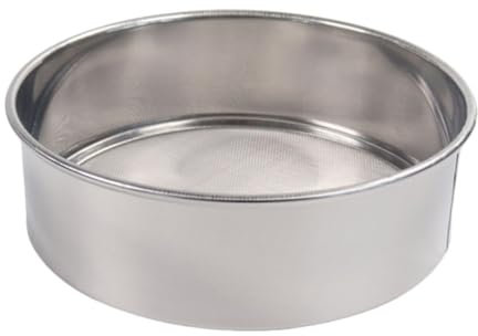 Setaccio a rete Sift Pro – Setaccio per farina in acciaio inox, strumento di filtraggio per polvere fine | Attrezzatura da forno durevole, setaccio a 40 maglie 60 mesh per zucchero, farina, spezie e