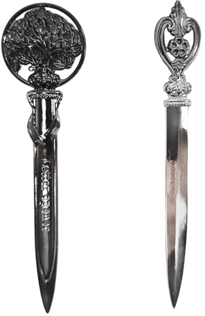 2pcs Letter Opener and Box Opener Kit - Stylish Retro Envelope Letter Openers with Practical Portable Envelope Slitter Design, Multi-Purpose Letter Openers for Daily Mail and Package Opening