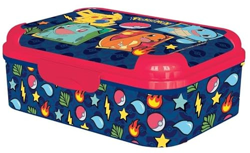 Porta Pranzo Pokémon per Bambini – Lunch Box Senza BPA, A Prova di Perdite, Adatto a Microonde e Lavastoviglie, Portamerenda Pokémon Riutilizzabile e Lavabile, Pratico Porta Sandwich per Bambini