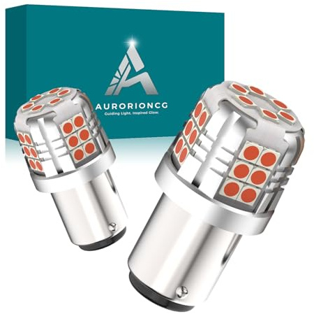 AURORIONCG 2PCS P21/5W Bombillas LED Rojo 12V 1157 BAY15D Bombillas Luz de Freno 800LM [Non Canbus]