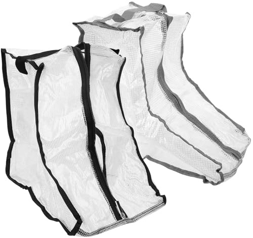 ROMISBABA Borsa Porta-stivali 2 Pezzi Cerniera, Sacchetto Antipolvere per Scarpe, Organizer Multiuso per Viaggi e Conservazione Domestica, Trasparente Riutilizzabile per Stivali Corti