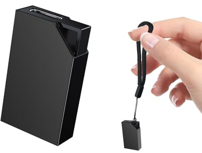 Gonikli Enregistreur Vocal Espion, Discret avec 64 Go de Mémoire (3*2*0.6) | Rechargeable par USB Micro Espion Ecoute a Distance, Mini Dictaphone, Enregistreur Vocal Numérique Espion(3 * 2 * 0.6)