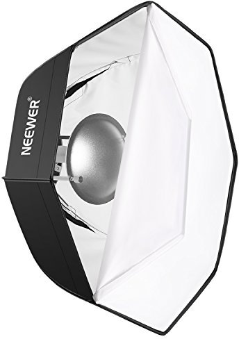 Neewer 60 centímetros Softbox Octagonal y Beauty Dish de Photo Studio Combinación con Bowens Speedring para Bowens, Retratos, fotografía de Productos y vídeo