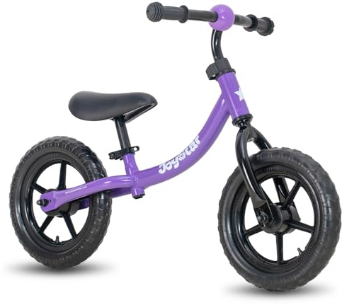 JOYSTAR Toddler Balance Bike 2 Year Old, Age 18 Months to 5 Years Old, No Pedal Bike with Adjustable Handlebar and Seat, Gift for 2-4 Boys Girls Purple
