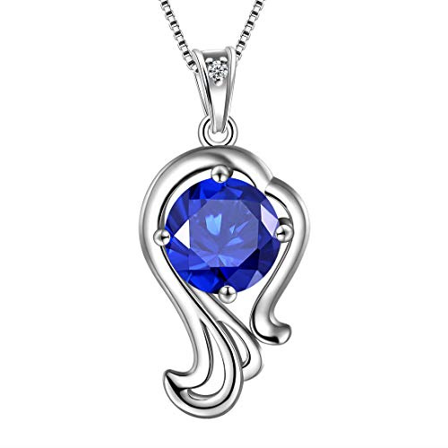 Aurora Tears collana con ciondolo a forma di costellazione, in argento Sterling 925, con 12 pietre zodiacali, idea regalo DP0134 e placcato Argento