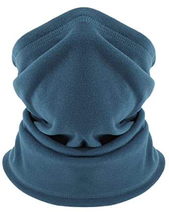 TAGVO Térmico Bufanda del Calentador del Cuello, Forro Polar, Malla de Cuello Pasamontañas Multifuncional Elástico Tubo de Cuello de Esquí a Prueba de Viento Calentador de Orejas Máscara de Capucha