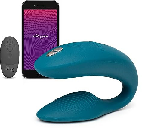 We-Vibe Sync 2 Paarvibrator für sie und ihn - Sexspielzeug für Paare - stimuliert Klitoris und G-Punkt - Wasserdicht - Ferngesteuert und mit App - Grün