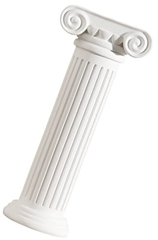 Happyyami Roman Column Vase Urn Planters Flower Pot Columns Vase for Flowers Greek Flower Column Cake Decorating Wedding Party Road Guide Pillars Cylinder White Bride Resin Tiered Shelf