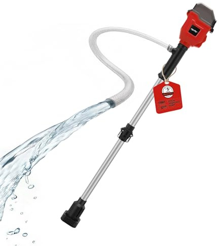 Brushless Stick Water Transfer Pump Compatible with Milwaukee 18V Battery(Tool Only), 720GPH Cordless Water Pump Submersible Sump Pump Utility Pump for Pool Garden Pond