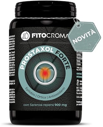 PROSTAXOL FORTE - SERENOA REPENS 900mg - 180 Capsule - Saw palmetto prostata, Integratore prostata, con Ortica, Epilobio, Licopene, Vit.E, Selenio e Proantocianidine, Formula Strong