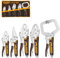 INGCO 5Pcs Locking Pliers Vice Grips Pliers Set, 7 and 10 Curved Jaw Locking Plier, 9 Long Nose Lock Plier, 10 Straight Jaw, 11 C-Clamp Roll Up Pouch Included COS23091