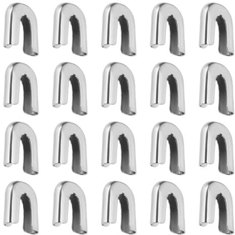 ECSiNG 100 Pezzi 7mm Spirale Disossamento Terminali Punte Da Cucire Adatto Per Fai Da Te Cucito Artigianato Abbigliamento Abito Da Sposa Supporto Barra Accessori