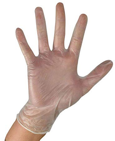 ComDent Lot de 100 gants jetables en vinyle non poudrés pour traiteurs, convient pour les procédures médicales non invasives, le lavage, le nettoyage, l'industrie, la maison Taille M