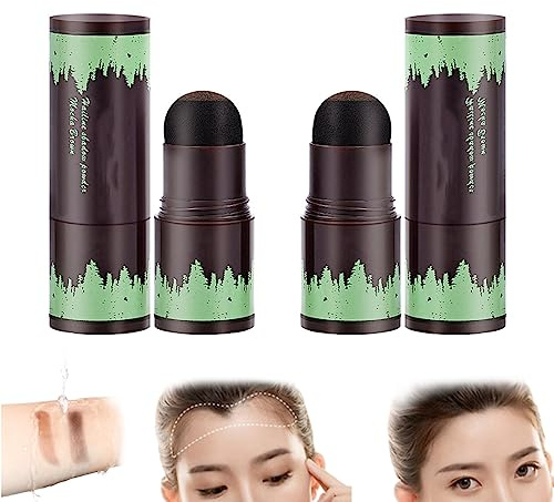 Bastoncino di polvere per attaccatura dei capelli, Penna spugna per capelli, Polvere per attaccatura dei capelli Natural Shade, Correttore per radici dei capelli (B+B)