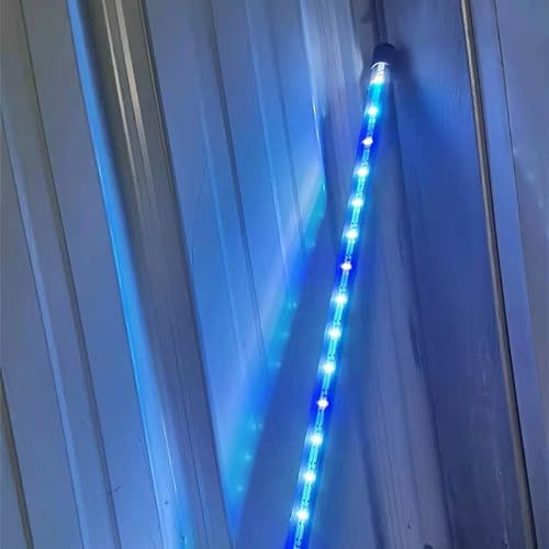 BigTron LED Aquarium Lighting, Waterproof RGB Fish Tank Light Multicolor Underwater Crystal Glass Lights (Blue White 28cm)