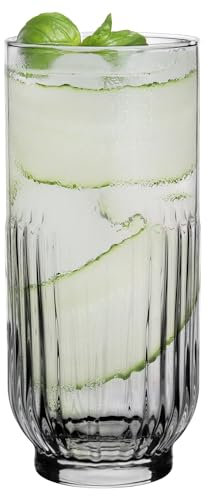 Glasmark KROSNO 1992 Juego De 6 Vasos Para Cócteles Zumo En Vidrio Transparente 360 ml Resistentes Modernos Bar Restaurante
