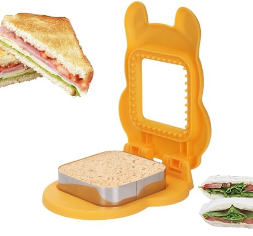 Tuxxjzm Taglierina per crosta e sigillatrice per sandwich, taglierina per crosta e sigillatrice per panini, stampo per spremiagrumi e pancake, macchina per panini fatti in casa, macchina per pancake e