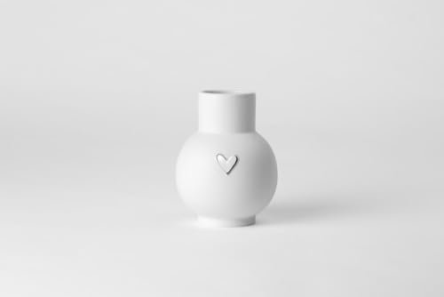 Räder Kugelvase Herz Silber