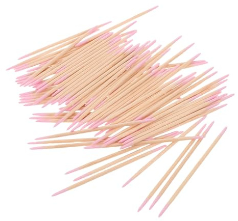 SEWACC 1500pezzi Bastoncini di Cotone Punta Appuntita Kit di Strumenti per Microblading e Extension Ciglia Forniture per Nail Artist e Trucco di Precisione Bastoncini di Legno Stabili