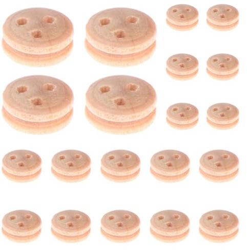 Polea de madera genérica – ruedas artesanales de madera para modelismo náutico | bloque marítimo miniatura para velero | accesorios portátiles fabricación maqueta naval bloques 20x decorativos