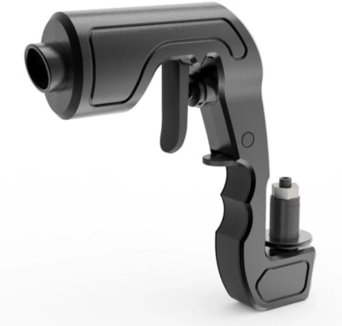 Champagne Gun for Parties, Lightweight Plastic Sprayer with Adjustable Rubber Plug, Portable Beer Shooter for Birthdays, Weddings, Easy Clean and Reusable (Black)