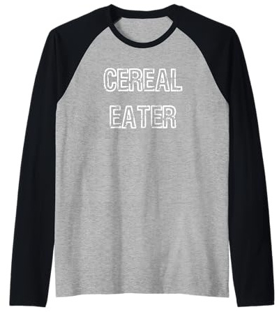 Comedor de Cereales Camiseta Manga Raglan