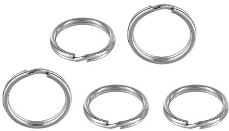 AURORIS - kleine Schlüsselringe aus Edelstahl - Größe wählbar - Variante: 10 mm / 20 Stück