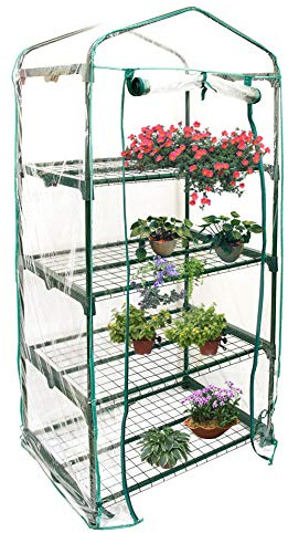 2/3/4/5 nivåer växthusskydd - ersättning växtskydd - transparent plast PVC-skydd - inomhus/utomhus tält trädgård växthus - plantor, örter eller blommor under alla säsonger-trädgårdsställ