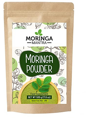 Moringa Mantra Moringa Leaf Powder 500g, Naturally Grown Powdered Moringa Leaves, Tested for Heavy Metals