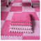 9/12/15/16 Stück Ineinandergreifende Schaumstoff-Teppichfliesen, Weiche, Flauschige Plüsch-Teppichmatte, Kriechende Spielmatte, Puzzlematte, Für Schlafzimmer, 30 X 30 cm,Rose red+pink,16 PCS