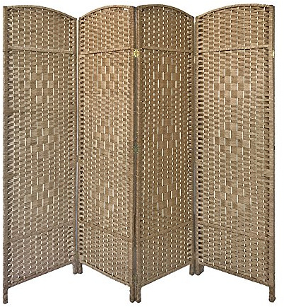 Panana Room Divider 4 Panel Wall Partition Privacy Screen Area Separator Foldable (4Panel-Natural), H180cmxW160cm (MC-HCSEWT01)