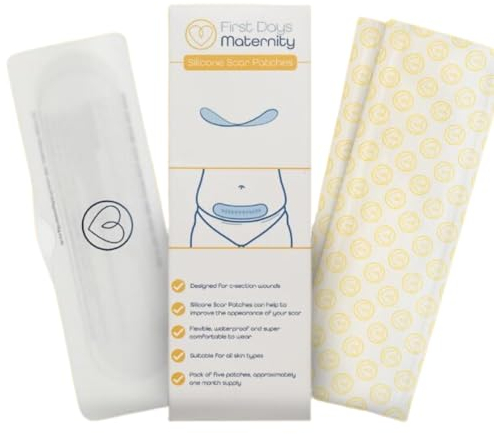 First Days Maternity – Silikon-Narbenpflaster für C-Abschnitt Wunden – verbessern das Aussehen von Kaiserschnitt und anderen Narben (1 Pack)