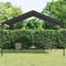 Homgoday Gartenpavillon Gartenzelt Sonnenschutz Pavillon Gartenzelt Partyzelt Gartenlaube Pavillon Festzelt UV-Schutz für Terrasse, Hof, Garten Anthrazit 4x3 m Stahl und Stoff