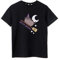 Pusheen Girls T-Shirt | Broom Broom Halloween Black Graphic Tee for Children | Witchy The Cat Fun Lightweight Top | Cute & Spooky Holiday Cartoon Gift for Her