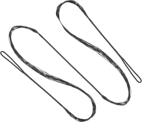 PATIKIL Cuerda de Arco Recurvo, Sustitución de Cuerdas de Arco de 14 Hilos para Equipamiento de Tiro con Arco Universal, Negra Amo 48 (Real 44)